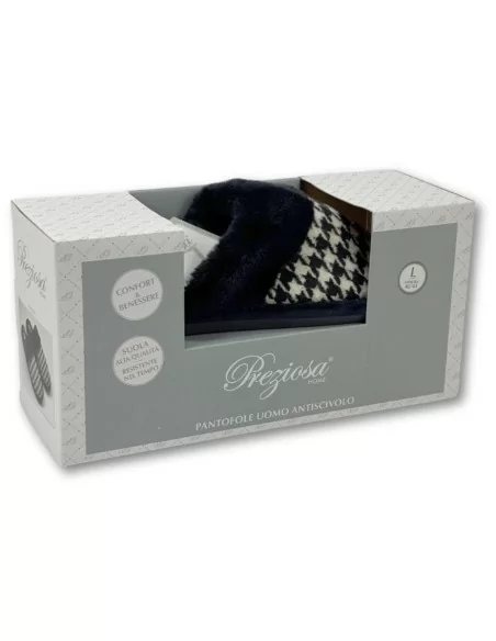 Pantofola Invernale Uomo Antiscivolo Preziosa Home