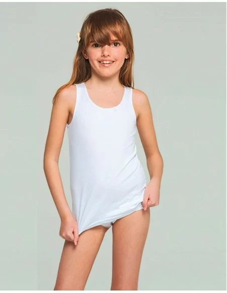 Canotta Bambina Spalla Larga Kissimo art. PB197 set 3 pezzi