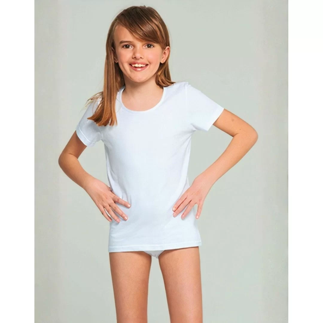 T Shirt Intima Bambina Kissimo art. PB196 set 3 pezzi