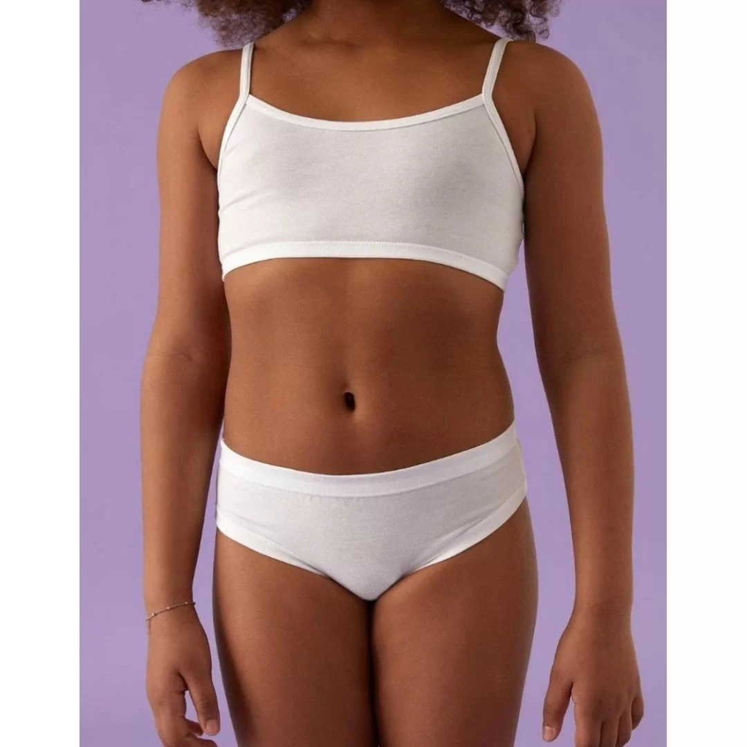 Slip Bambina Jadea art. 176 Cotone Bianco 3 pezzi 2