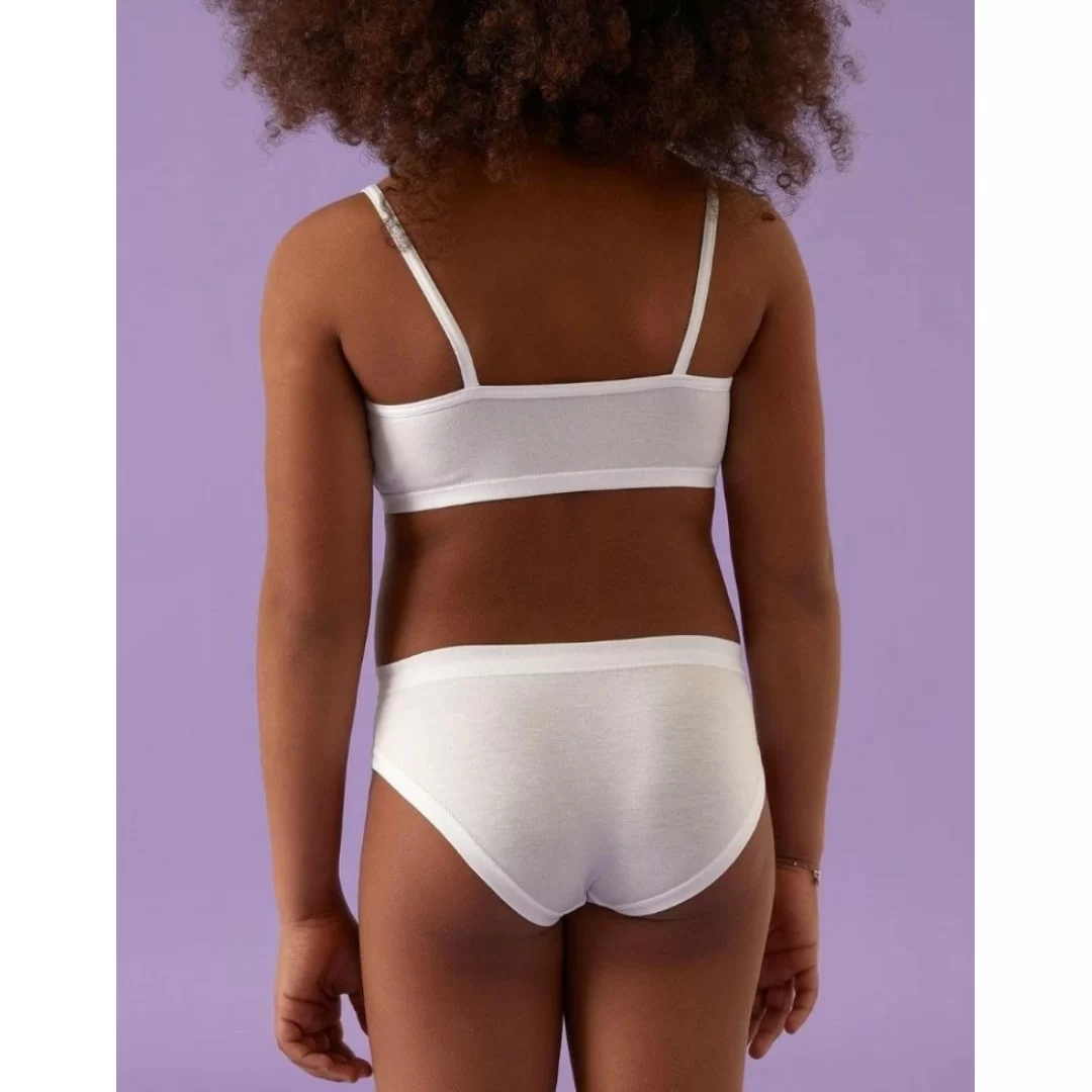 Slip Bambina Jadea art. 176 Cotone Bianco 3 pezzi