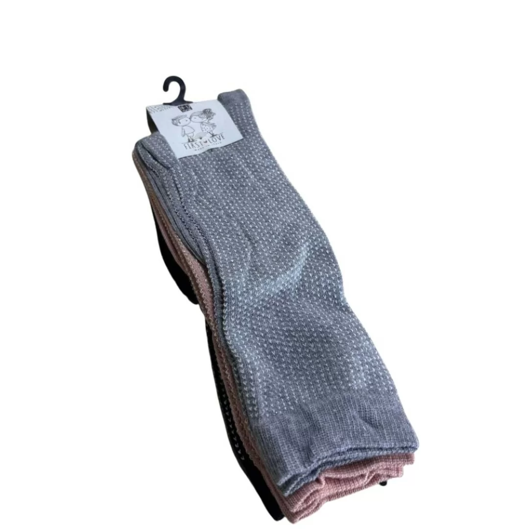 Calzini Bambina First Love art. 51/G Tris Caldo Cotone 2