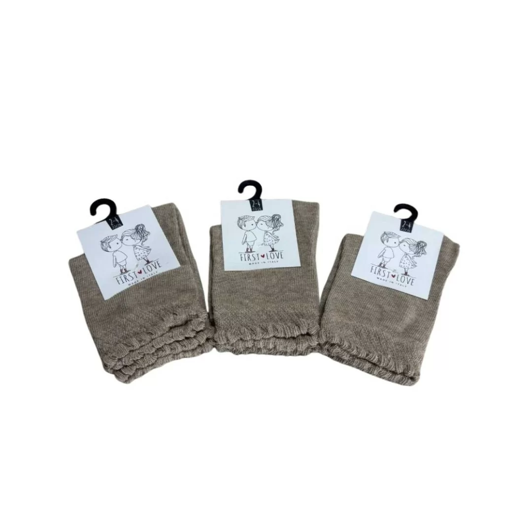 Calzini Bambina First Love art. 251/P Tris Caldo Cotone 2