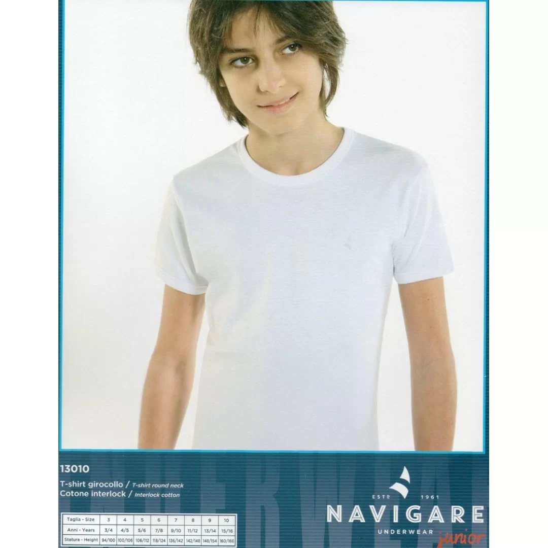 T-Shirt Girocollo Cotone Bambino Navigare art....