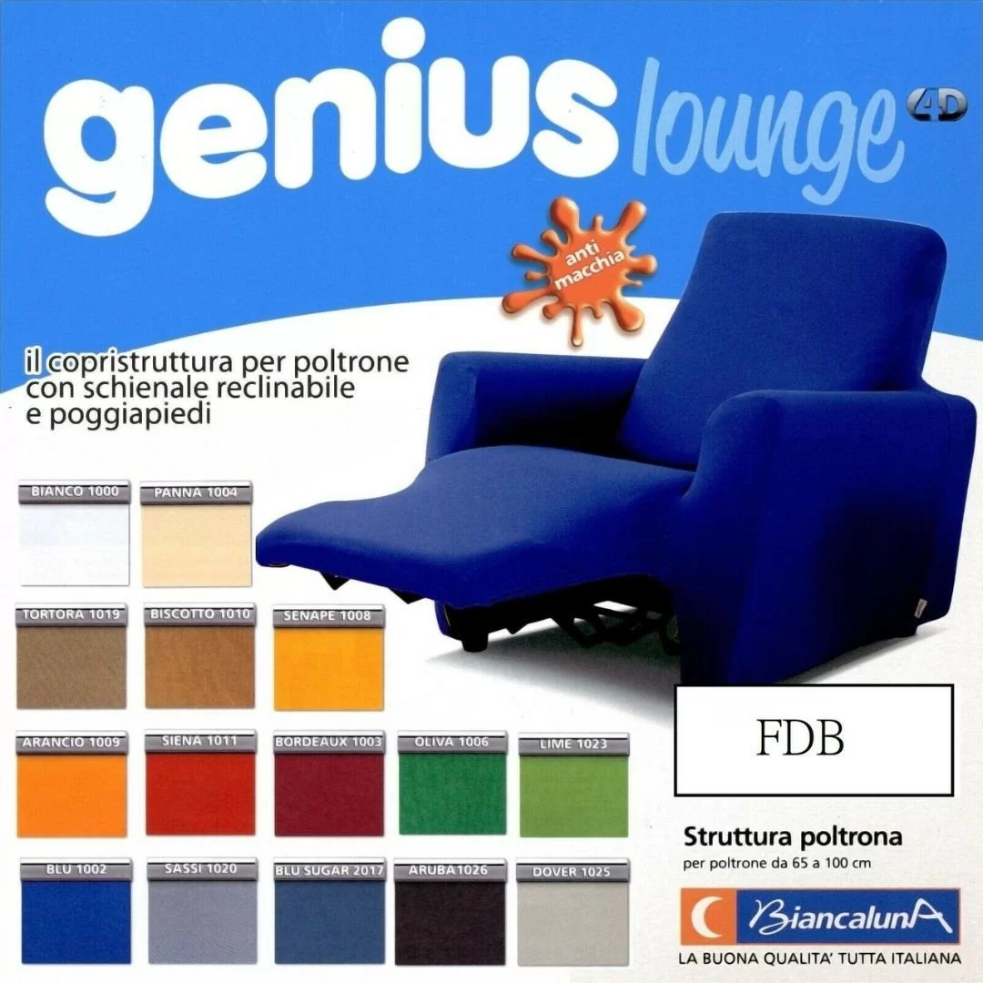 Copripoltrona Poltrona Reclinabile Biancaluna art. Genius