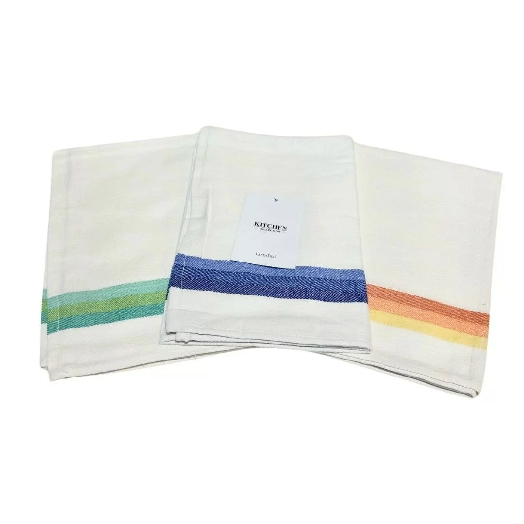 Strofinaccio Cucina LineaBlu art. Spigato set 12 pezzi 2