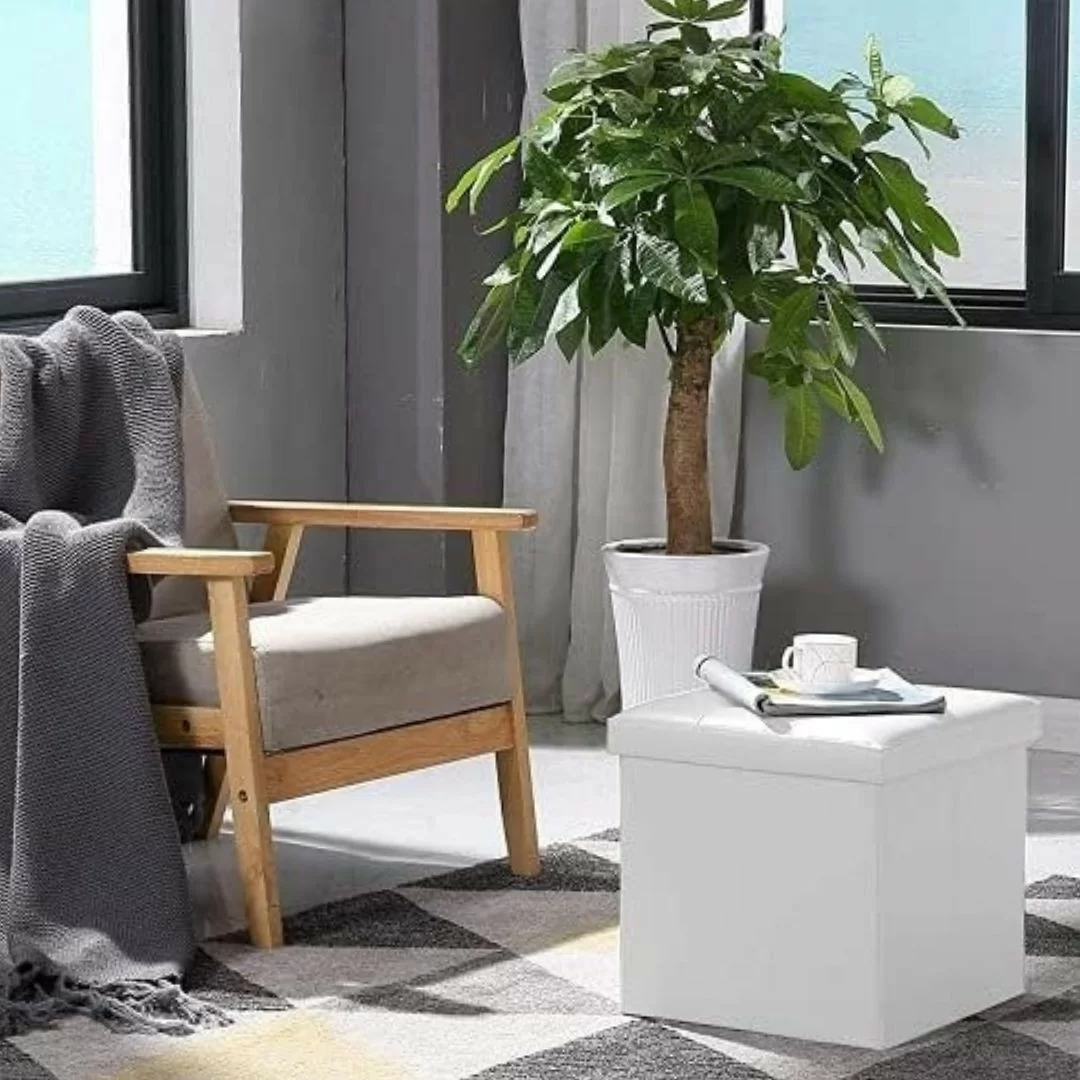 Pouf Contenitore Ecopelle LineaBlu Quadrato