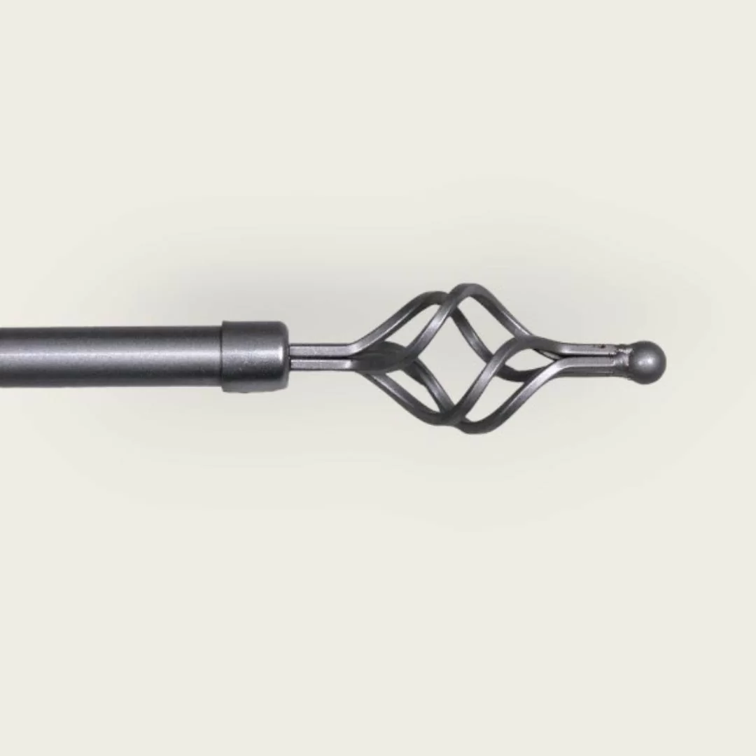 Bastone Tenda Ferro Battuto art. Bastone Con Anelli