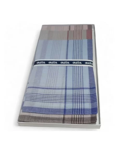 Fazzoletti Uomo Cotone 40x40cm Graziina Capri 12 pezzi