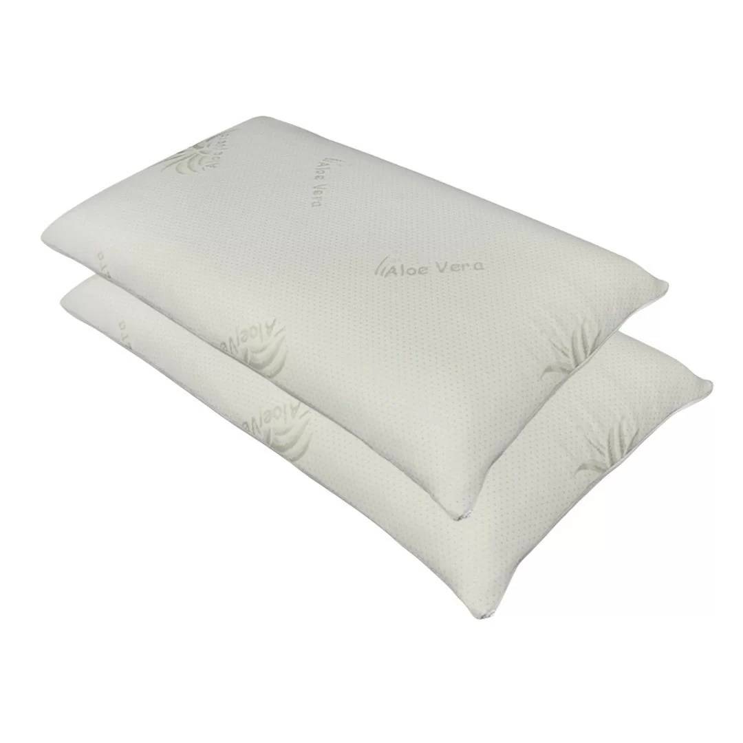 Guanciale Memory Aloe Vera Saponetta 50x80cm H15cm 2