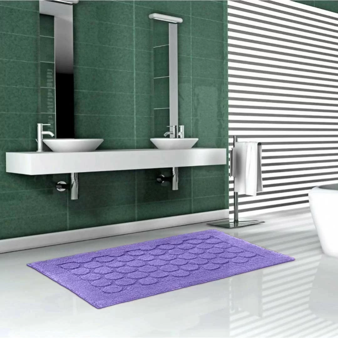 Tappeto Bagno Antiscivolo Foglia 70x140cm 2