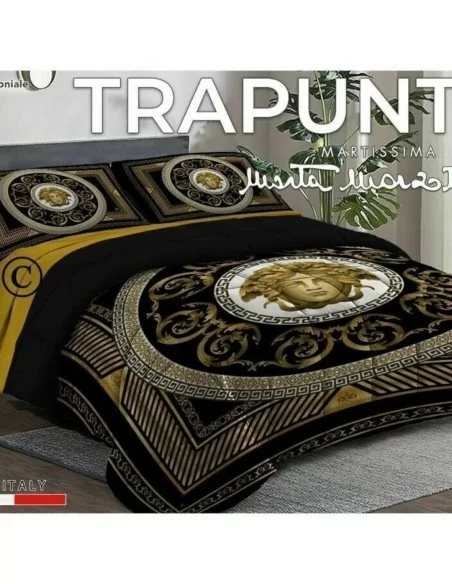 Trapunta Invernale Matrimoniale 260x270cm Marta Marzotto modello Versace Oro 300gr/mq in microfibra