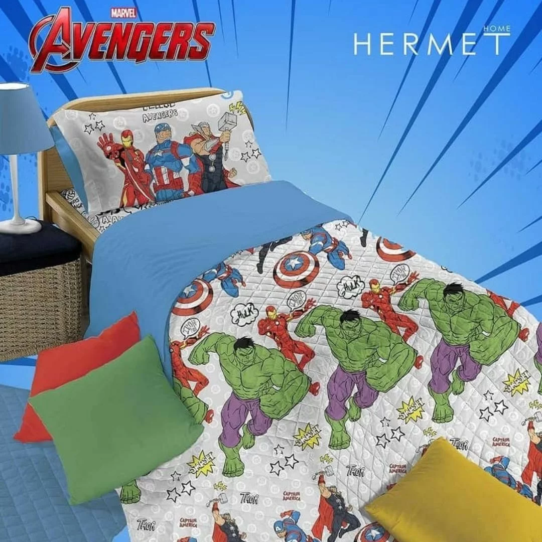 Copriletto Trapuntato Singolo Hermet art. Marvel Comics