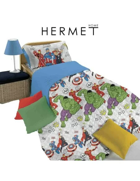 Copriletto Trapuntato Singolo Hermet art. Marvel Comics