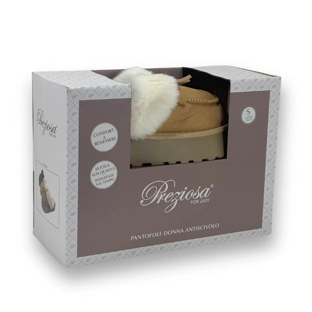 Pantofola Donna Invernale Preziosa Home art. 0281