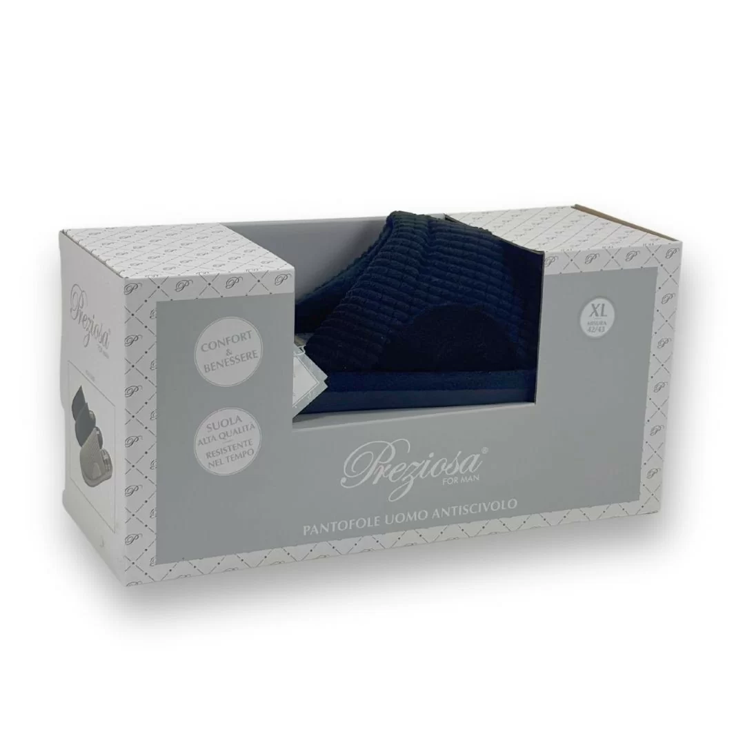 Pantofola Invernale Uomo Antiscivolo Preziosa...