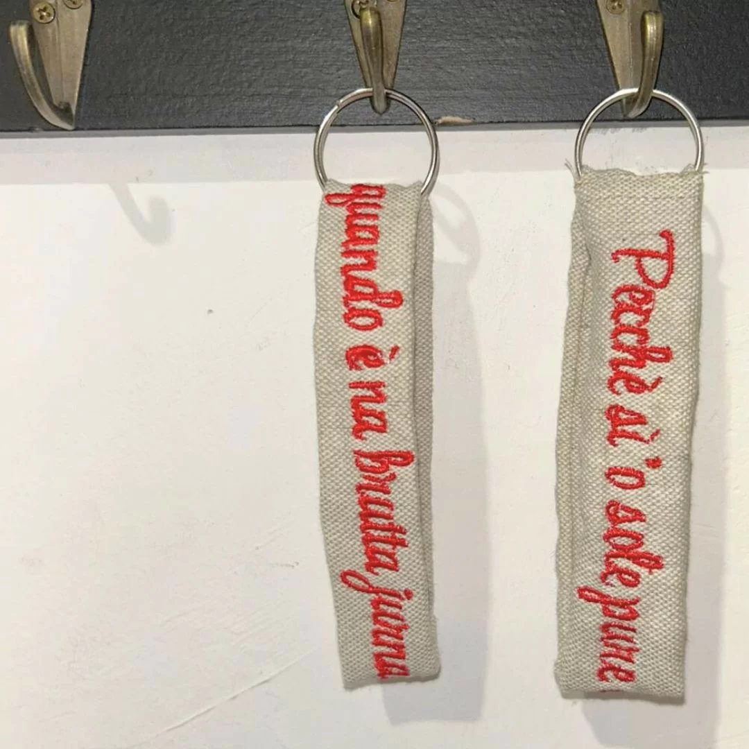 Portachiavi Personalizzato LineaBlu 100% cotone...