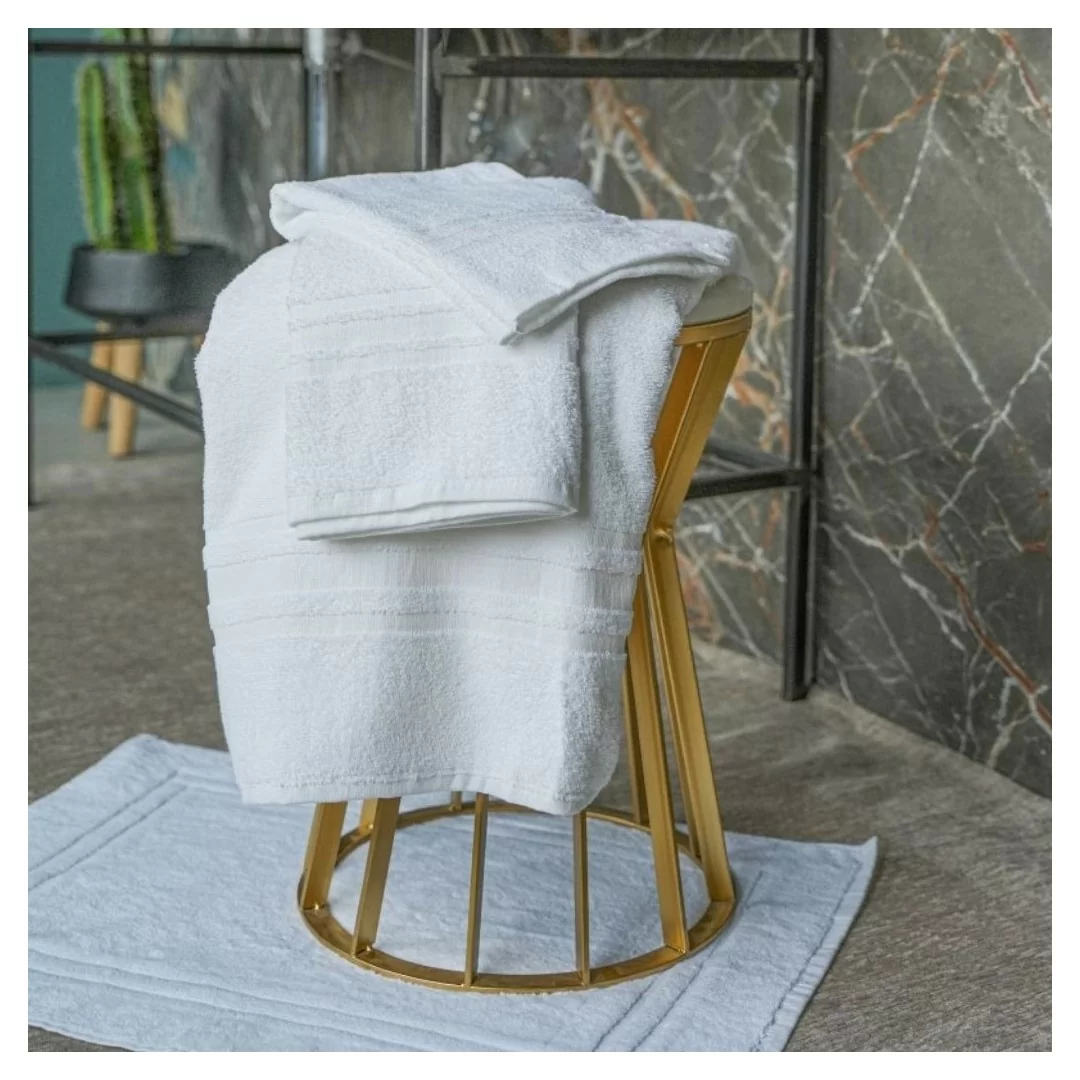 Tris Asciugamani Bagno Biancaluna art. Bianchissimo...