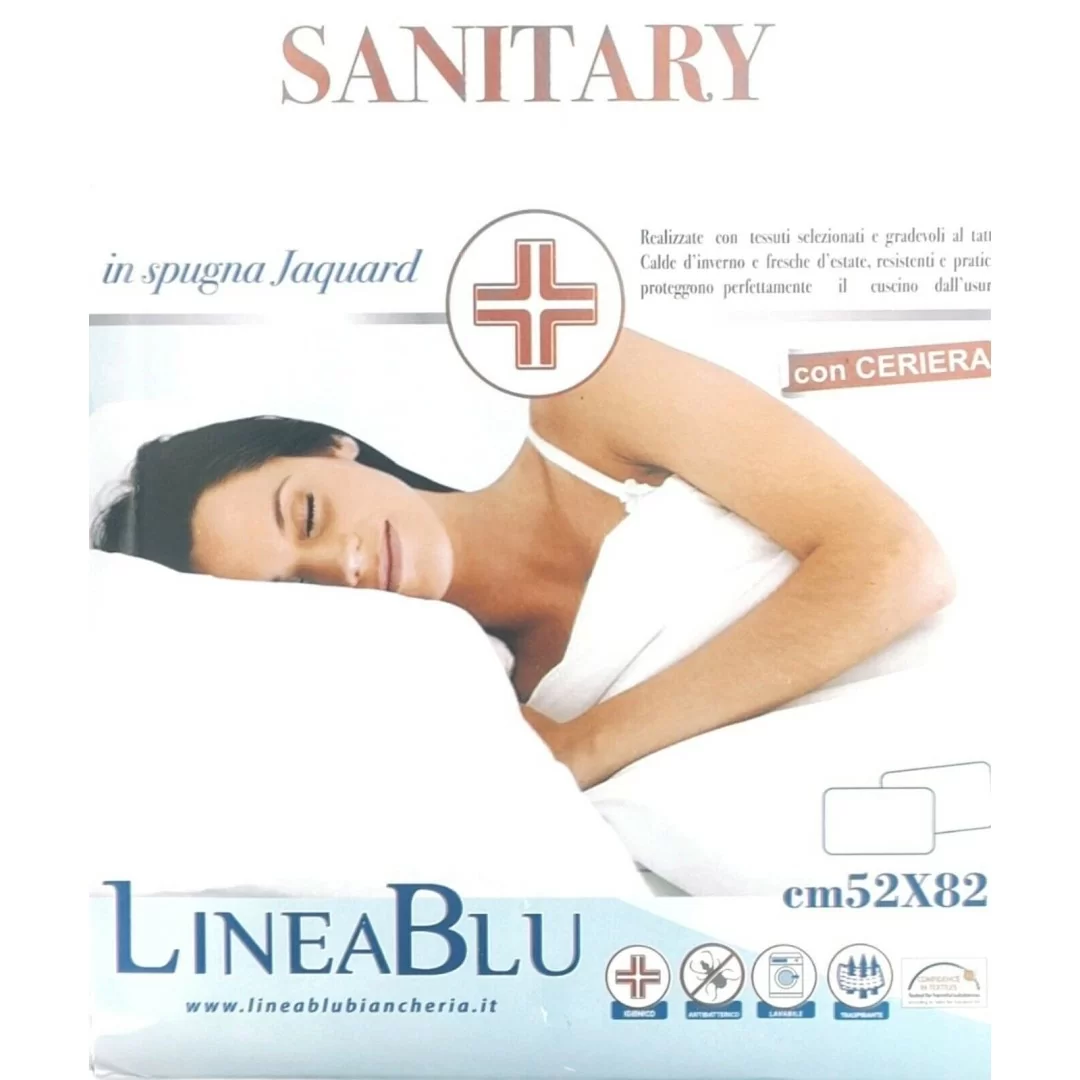 Coppia Copriguanciale Jersey LineaBlu art. Sanitary