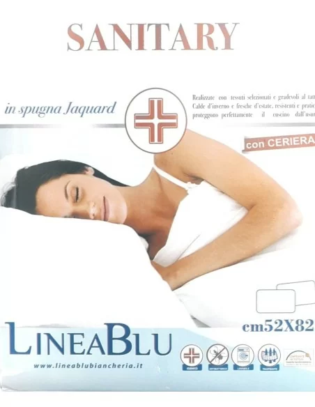 Coppia Copriguanciale Jersey LineaBlu art. Sanitary
