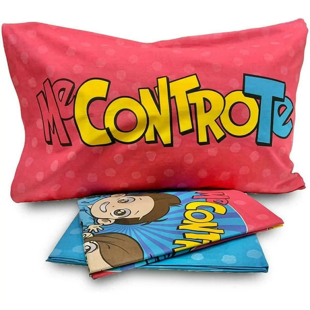 Completo Letto Singolo Me Contro Te 100% Cotone
