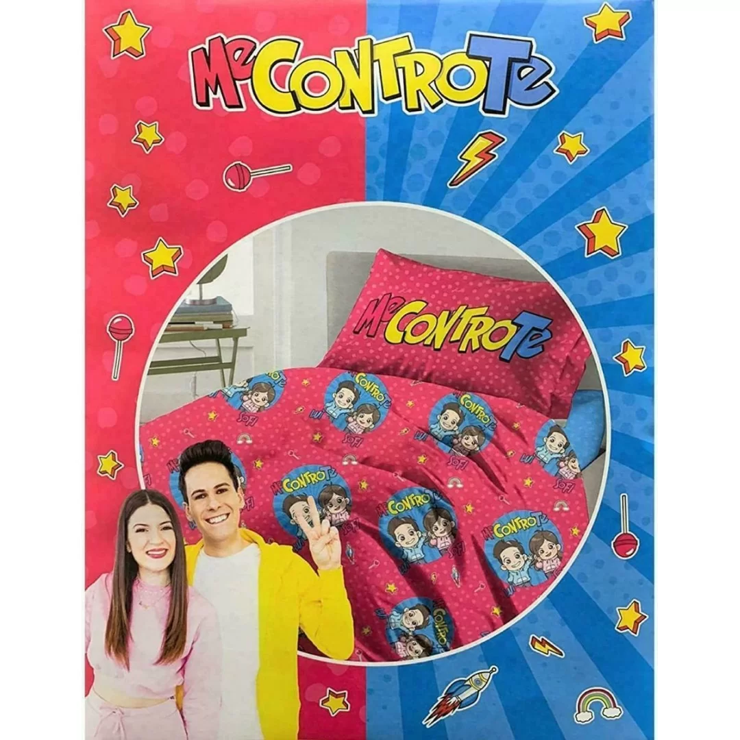 Completo Letto Singolo Me Contro Te 100% Cotone