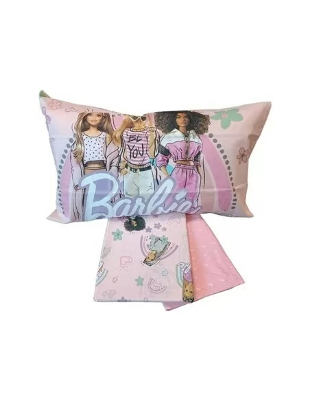 Completo Letto Singolo Puro Cotone Hermet art. Barbie