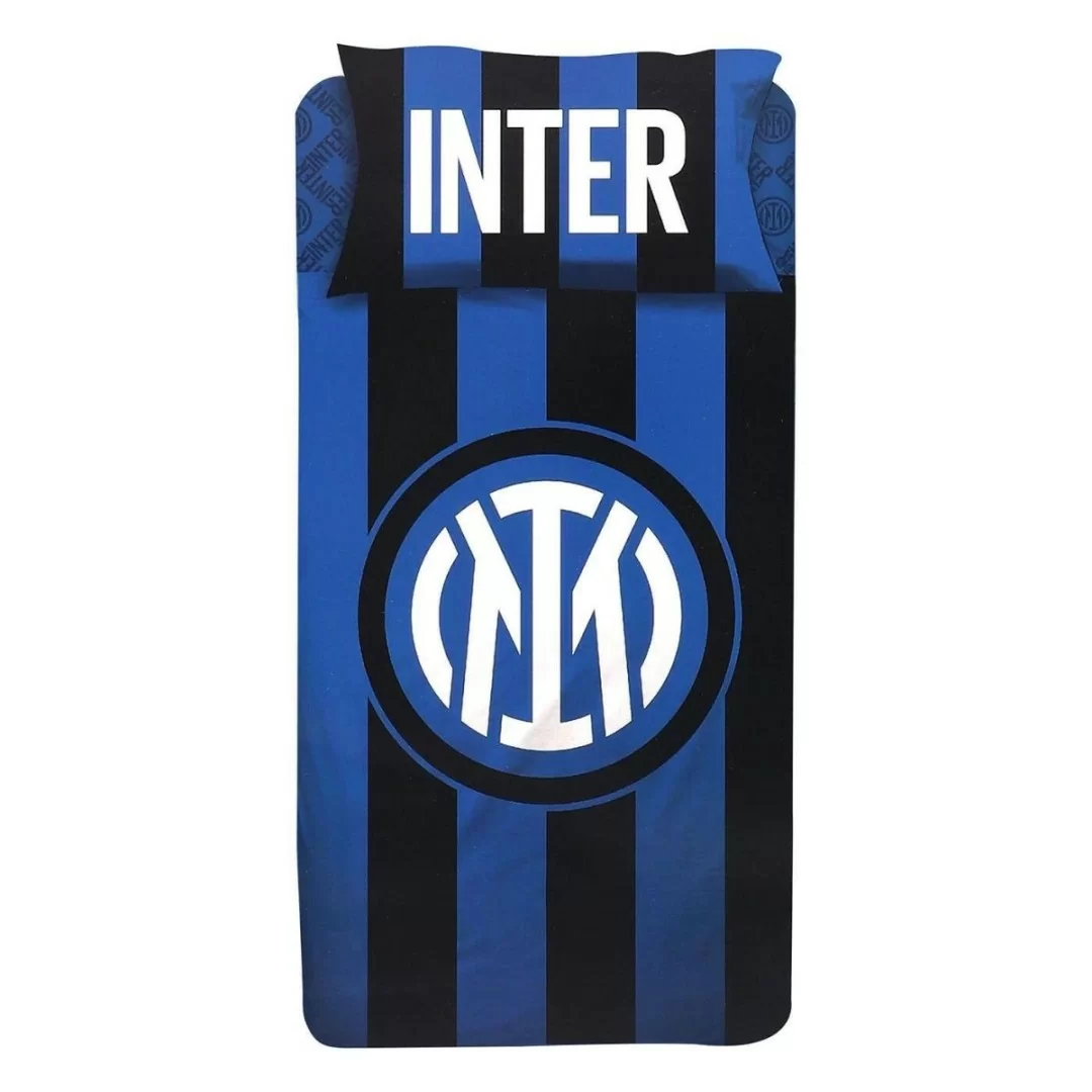 Completo Letto Singolo Puro Cotone Inter Ufficiale