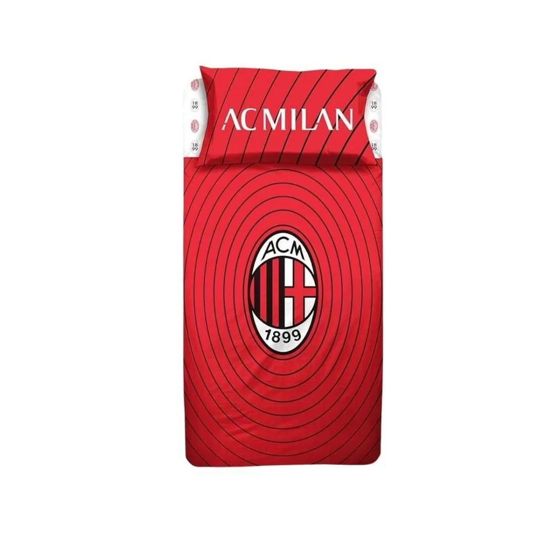Completo Letto Singolo Puro Cotone AC Milan...