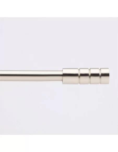 Bastone Tenda Acciaio Linea Oro art. Tubo Rigato Satinato