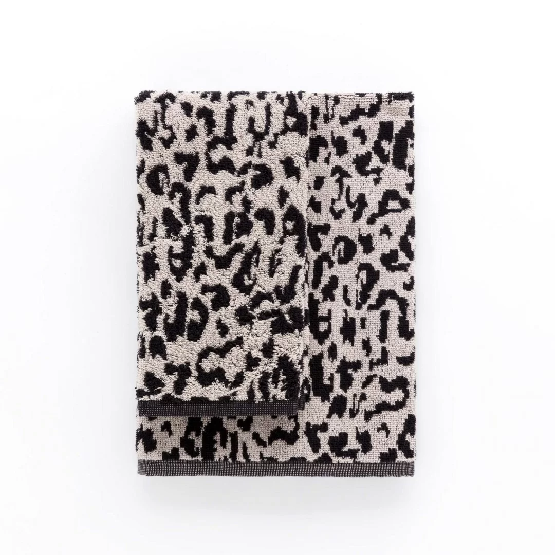 Coppia Asciugamani Spugna Linea Oro art. Leopard 450gr/mq