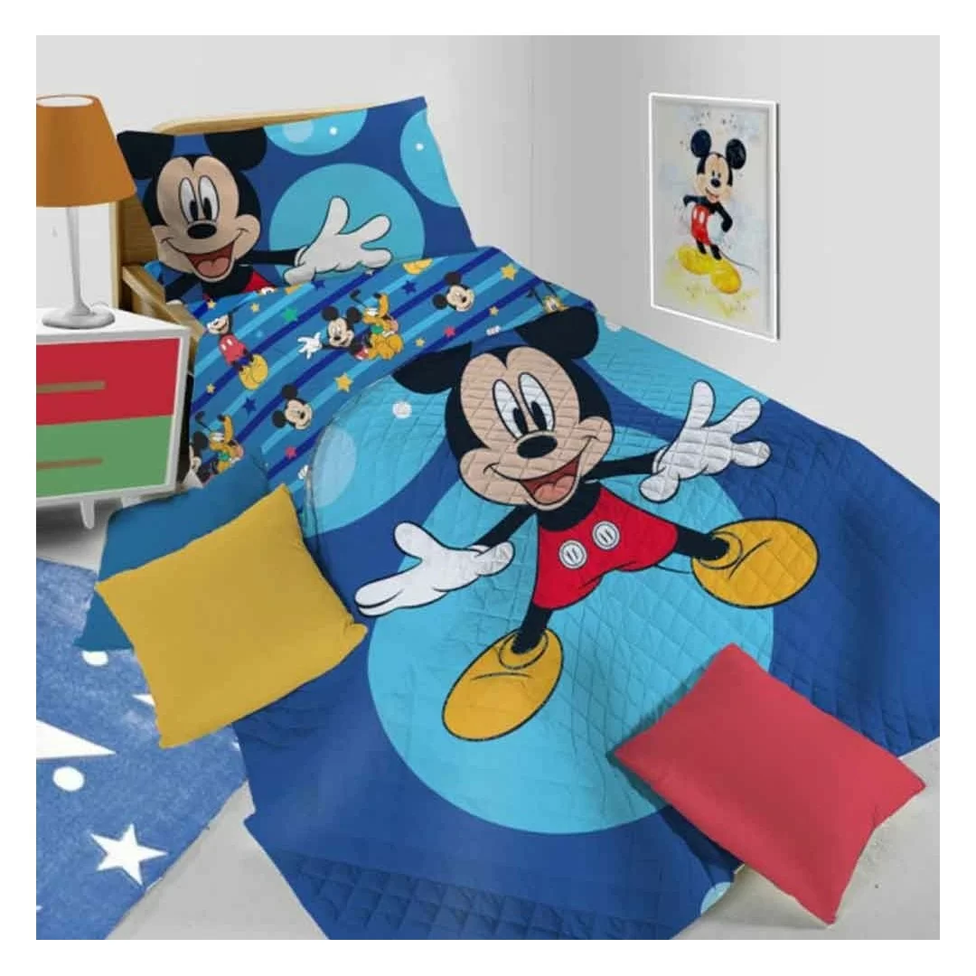 Copriletto Trapuntato Singolo Hermet art. Mickey Mouse