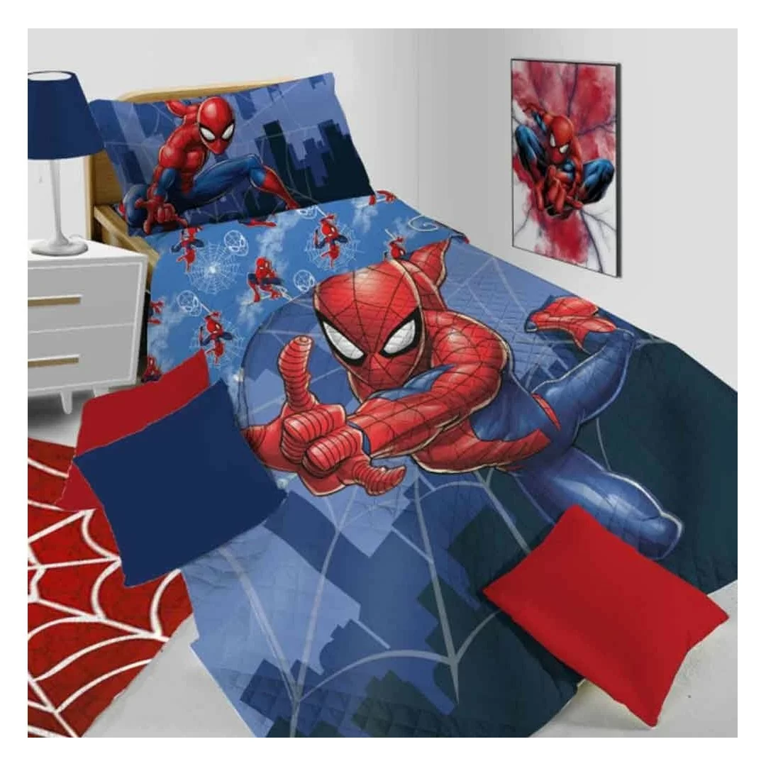 Copriletto Trapuntato Singolo Hermet art. Spiderman