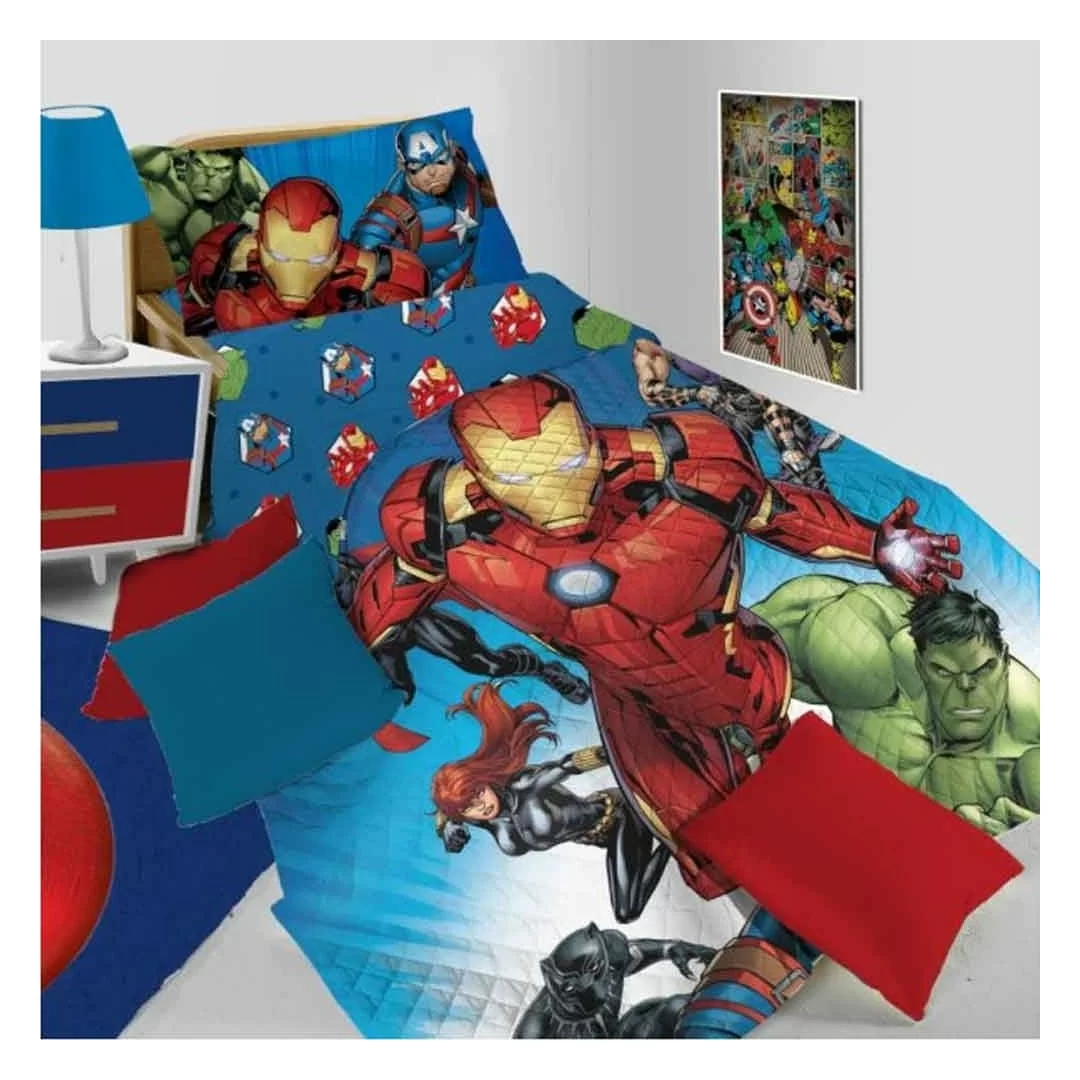 Copriletto Trapuntato Singolo Hermet art. Avengers