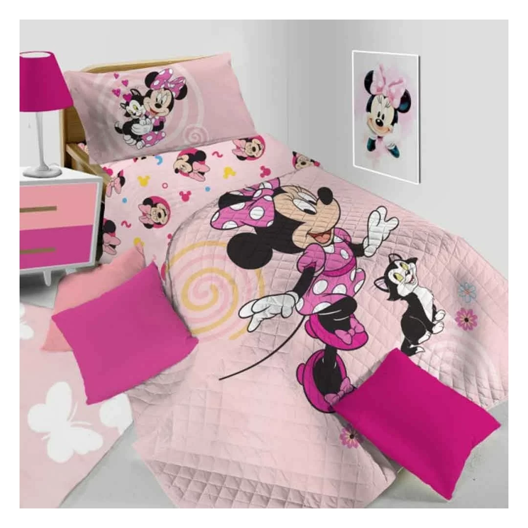Copriletto Trapuntato Singolo Hermet art. Minnie Mouse