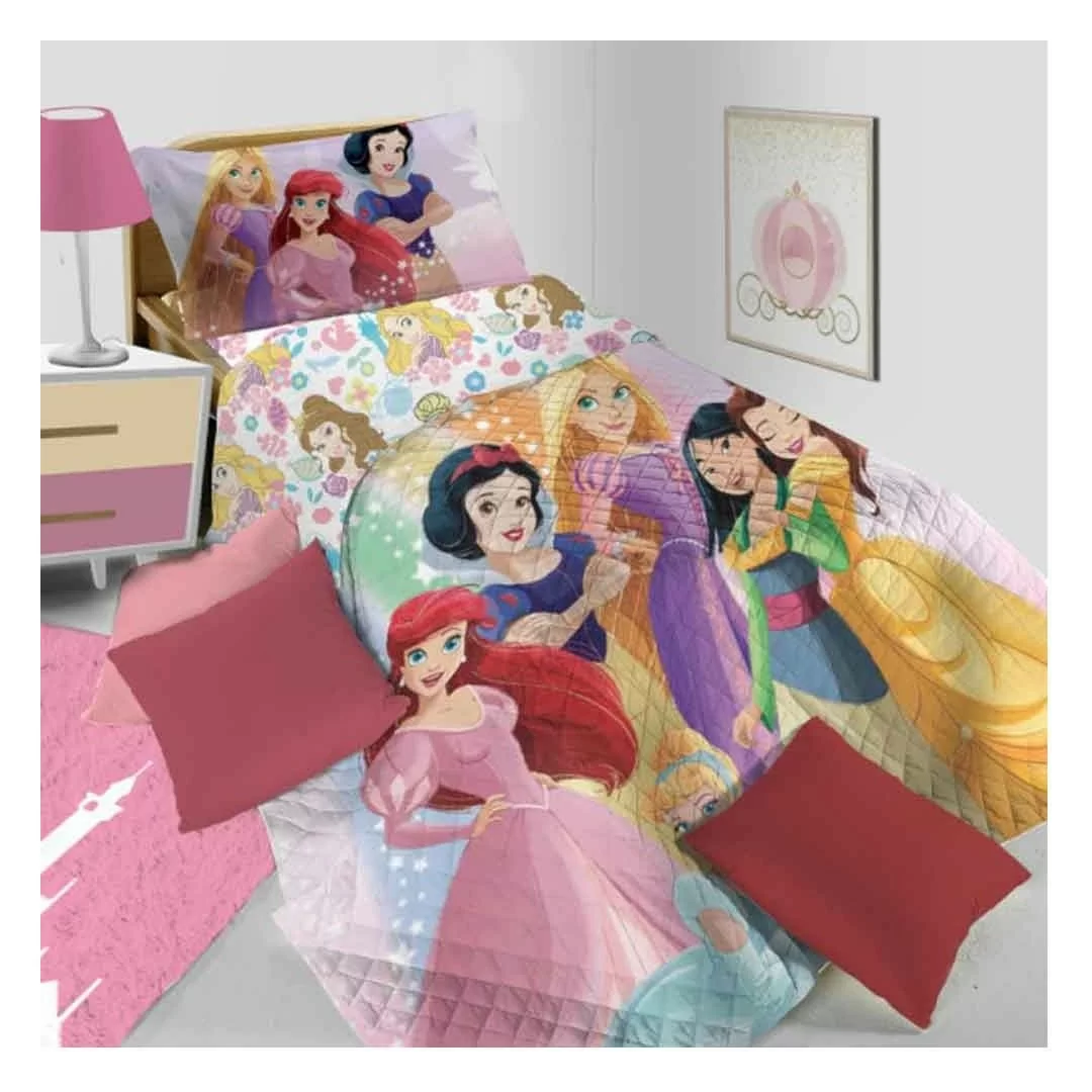 Copriletto Trapuntato Singolo Hermet art. Principesse Disney