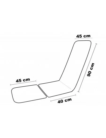 Cuscino per Sdraio Maratex art. Topazio a Righe 130x45cm