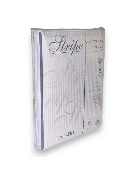 Coprimaterasso in Cotone Con Angoli Elasticizzati LineaBlu art. Stripe
