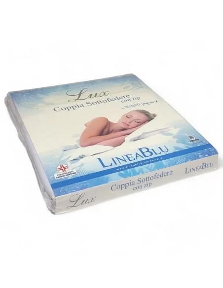 Copricuscini Letto Coppia con Zip LineaBlu art. Lux 52x82cm