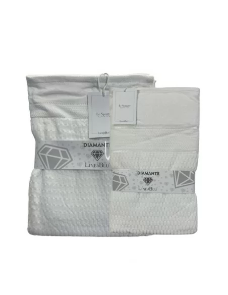 Tris Asciugamani Bagno LineaBlu Diamante