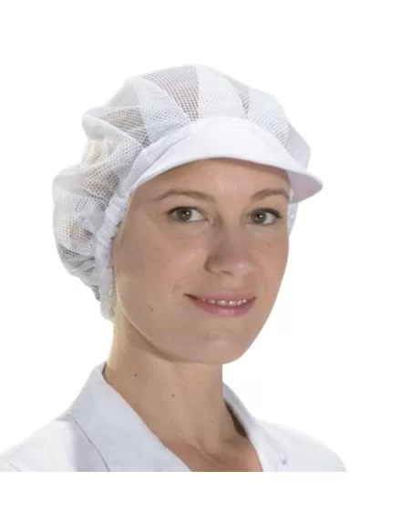 Cuffia Cucina a Rete Donna Bianca art. Isacco Taglia Unica