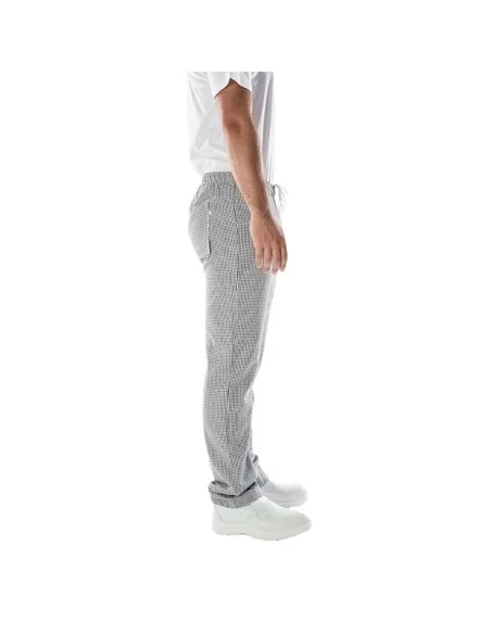 Pantalone da Lavoro Multitasche Modello Quadretti Grigio