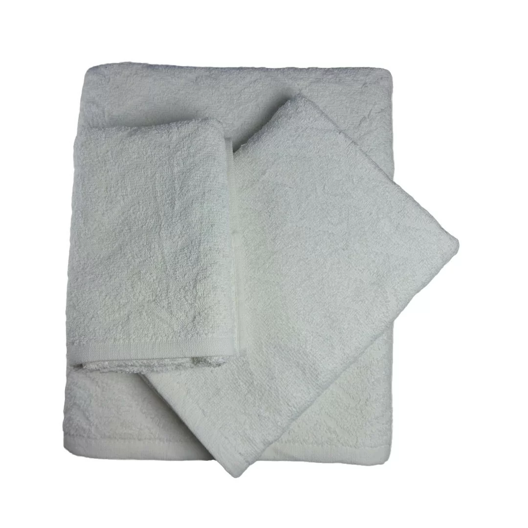 Tris Asciugamani Bagno LineaBlu art. Perla Spugna 500gr/mq 2