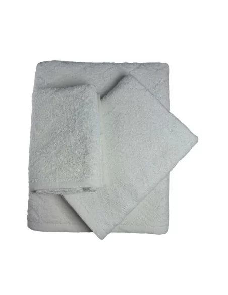 Tris Asciugamani Bagno LineaBlu art. Perla Spugna 500gr/mq