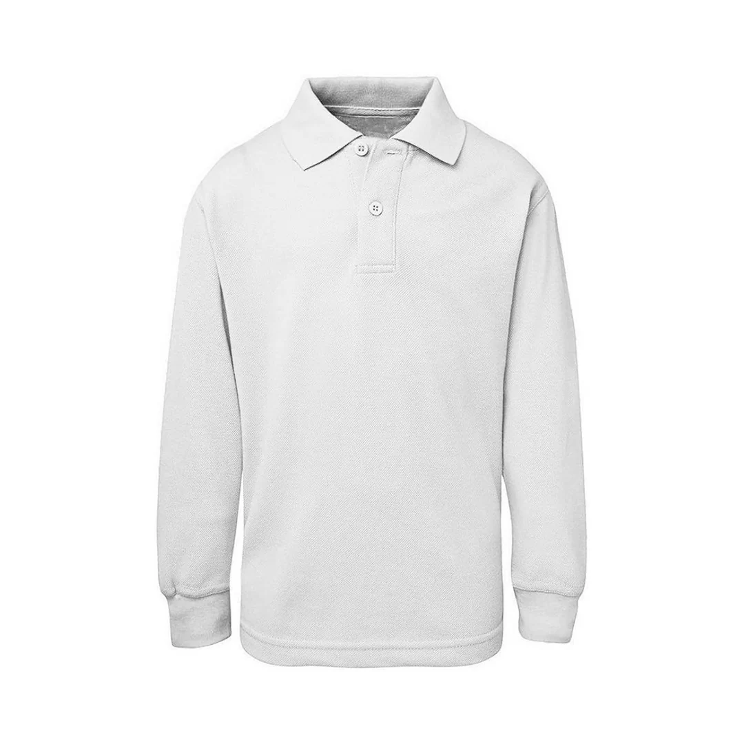 Polo Manica Lunga Scuola 100% Cotone Unisex