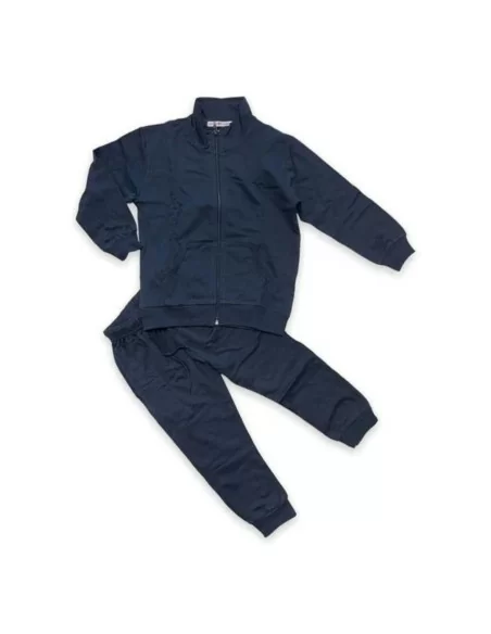 Tuta Unisex da Scuola Blu 100% Cotone Con Zip