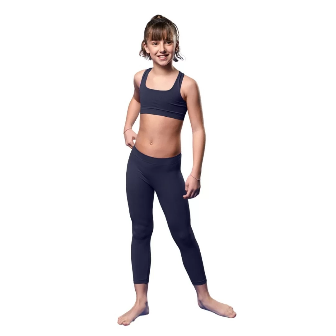 Leggings Bambina Lungo da Scuola 100% Cotone 2