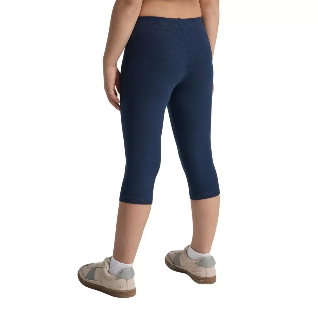 Leggings Bambina Capri da Scuola 100% Cotone