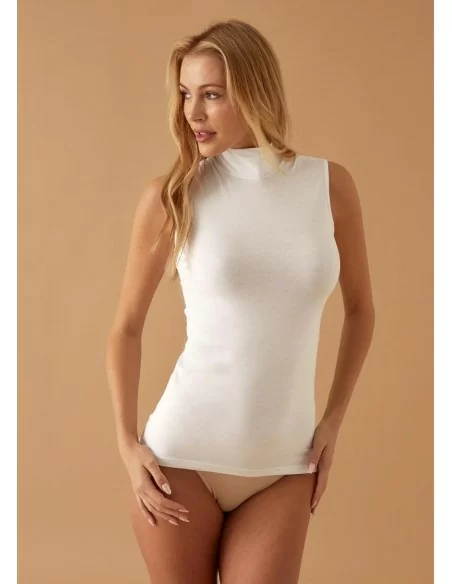 Lupetto Donna Smanicato Cotone Jadea art. 4058