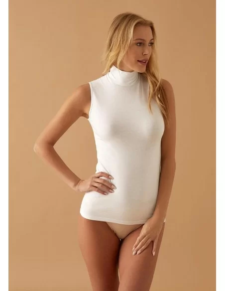 Lupetto Donna Smanicato Cotone Jadea art. 4058